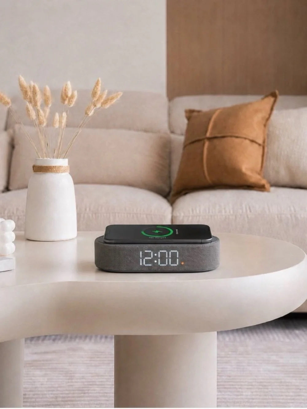 CAPELLO power tray alarm table clock wireless charger